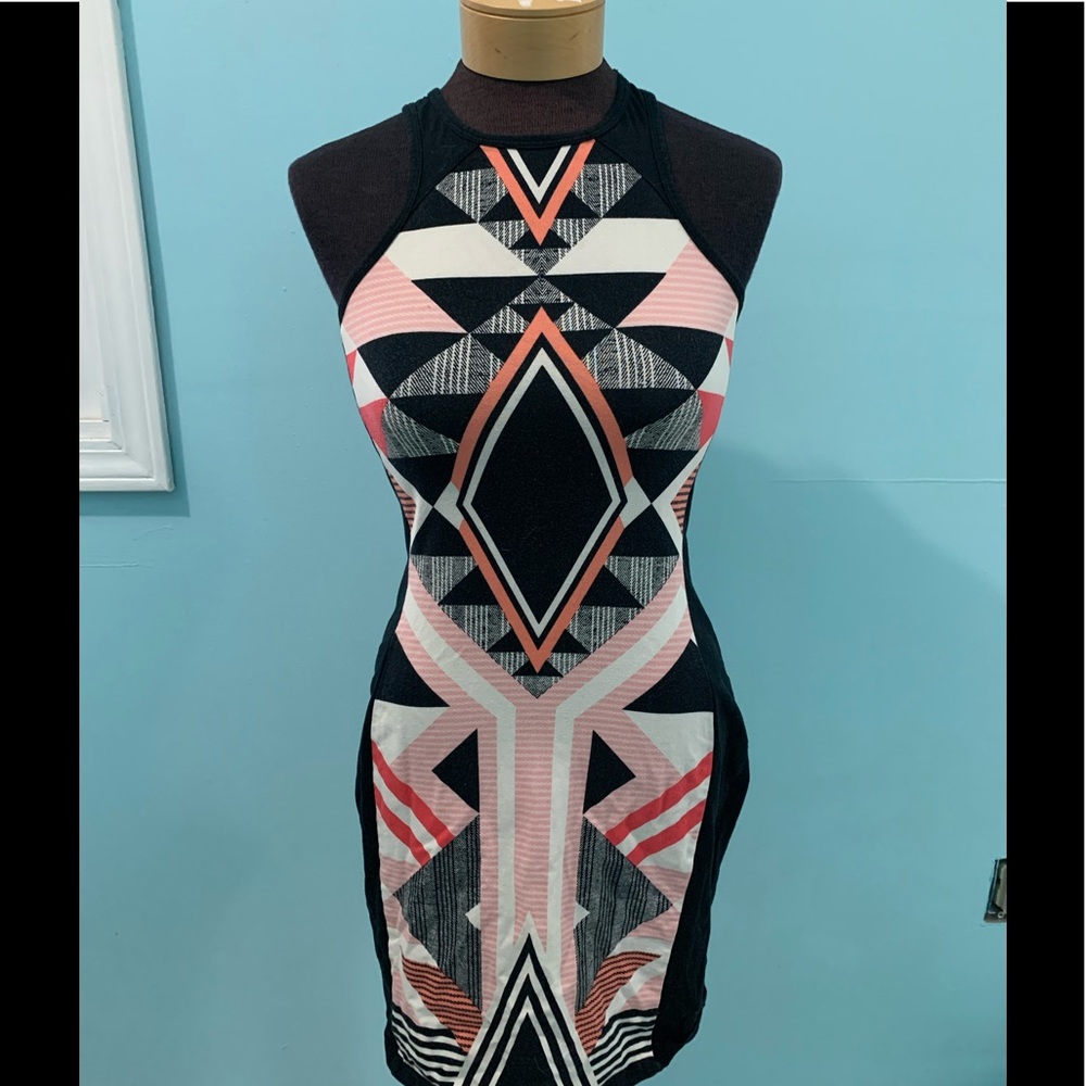 Express mini geometric dress Y2K